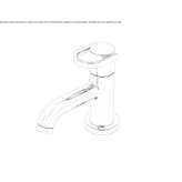Countertop washbasin tap with 1 hole Elmore