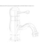 Single-lever countertop washbasin tap Tutak