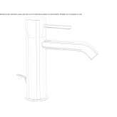 Countertop washbasin tap Corfu