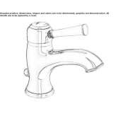 Single-lever washbasin tap with cork stopper Esteros