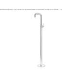 Free-standing brass washbasin tap Brainerd