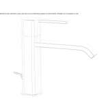 Single-lever countertop washbasin tap Osychky
