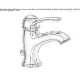 Single-lever washbasin tap with cork stopper Prayon