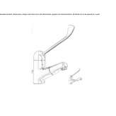 Countertop washbasin tap with spray Hirson