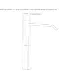 Single-lever countertop washbasin tap without waste Osychky