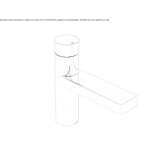 Washbasin faucet with a waterfall on the countertop Zandt