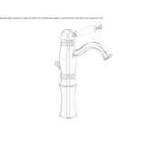 Single-lever, single-hole washbasin faucet Marfil