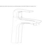 Single-lever countertop washbasin tap Lents
