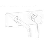 Single-lever wall-mounted washbasin faucet Salida