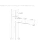 Single-lever countertop washbasin tap Salida
