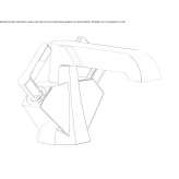 Countertop washbasin tap with 1 hole Souris