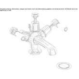 1-hole washbasin tap with cork stopper Dietach