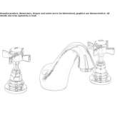 3-hole countertop washbasin tap Retinne