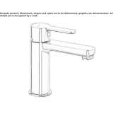 Single-lever countertop washbasin tap Bozkurt