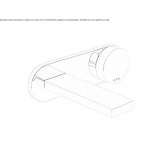 2-hole wall-mounted washbasin tap with plate Zandt