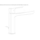 Brass countertop washbasin tap with automatic crank stopper Hurezani