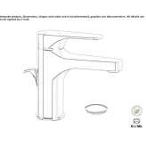 Single-lever washbasin tap Pisco