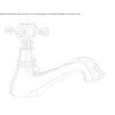 Countertop washbasin faucet with one handle Fratte