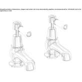 2-hole countertop washbasin tap Dietach