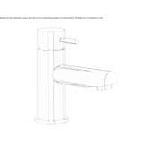 Single-lever countertop washbasin tap Salida