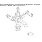 1-hole washbasin tap with cork stopper Dietach