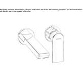 Wall-mounted washbasin tap Albias
