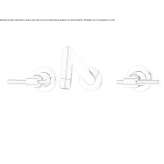 3-hole wall-mounted washbasin tap Mantinos