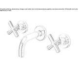 3-hole wall-mounted washbasin tap Lyford