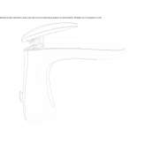 Single-lever countertop washbasin tap without waste Bayside