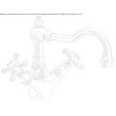 Countertop washbasin tap with 1 hole Turbiv