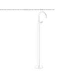 Free-standing washbasin tap with adjustable spout Peille