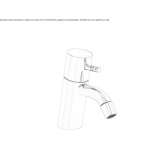 Countertop washbasin tap with aerator Reforma