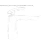 Single-lever countertop washbasin tap without waste Bayside