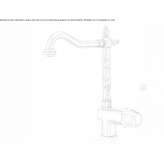 Single-lever countertop washbasin tap with adjustable spout Paraul