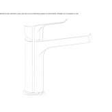 Single-lever countertop washbasin tap Hurezani