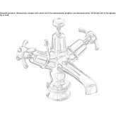 1-hole washbasin tap with cork stopper Palatka