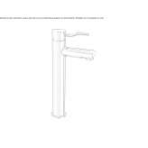 Single-lever countertop washbasin tap Salida