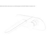 Wall-mounted washbasin tap with plate Perico