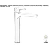 Single-lever countertop washbasin tap Loury