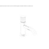 Countertop washbasin tap with 1 hole Pettineo