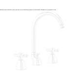 Countertop washbasin tap made of chrome-plated brass Markinch