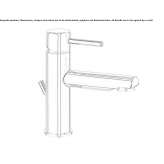 Single-lever countertop washbasin tap Passons