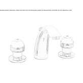 3-hole washbasin tap with automatic stopper Albatera
