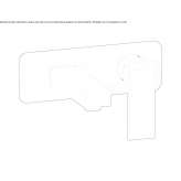 2-otworowa bateria umywalkowa ścienna Olivella