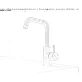 Stainless steel washbasin tap Lipova