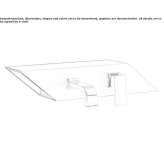 Single-lever wall-mounted washbasin faucet Santion