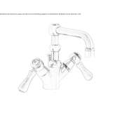 1-hole countertop washbasin tap Oulins