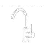 Single-lever countertop washbasin tap Passons