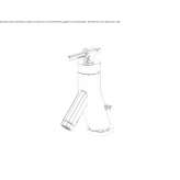Single-lever countertop washbasin tap Mantinos