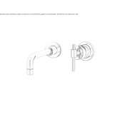 2-hole wall-mounted washbasin tap Mantinos